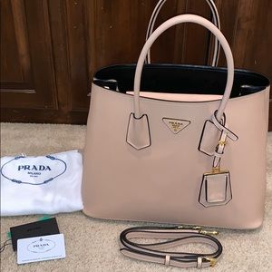 Like new - medium beige leather tote
